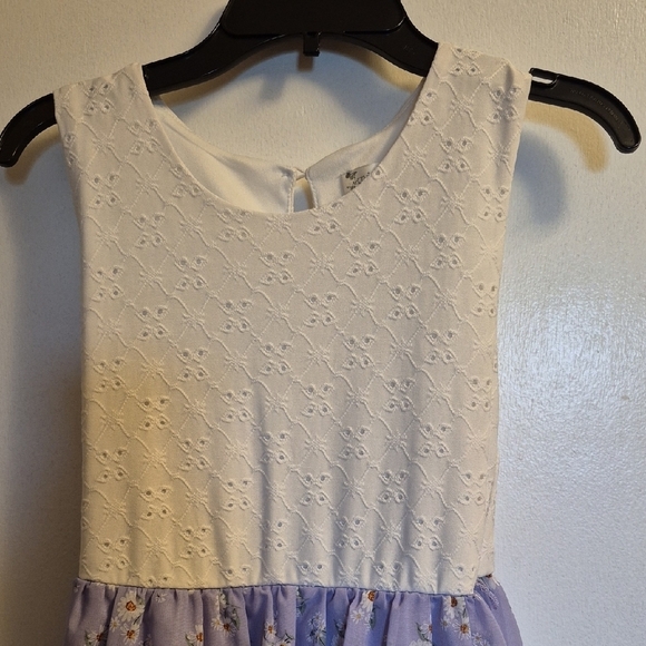 Knitworks White and Cream Sleeveless Sundress Casual - Picture 3 of 8